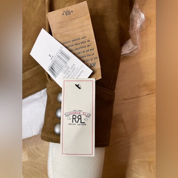 Ralph Lauren  RRL Stiles Sheep Suede 100% jacket Size 3 - Picture 12 of 16